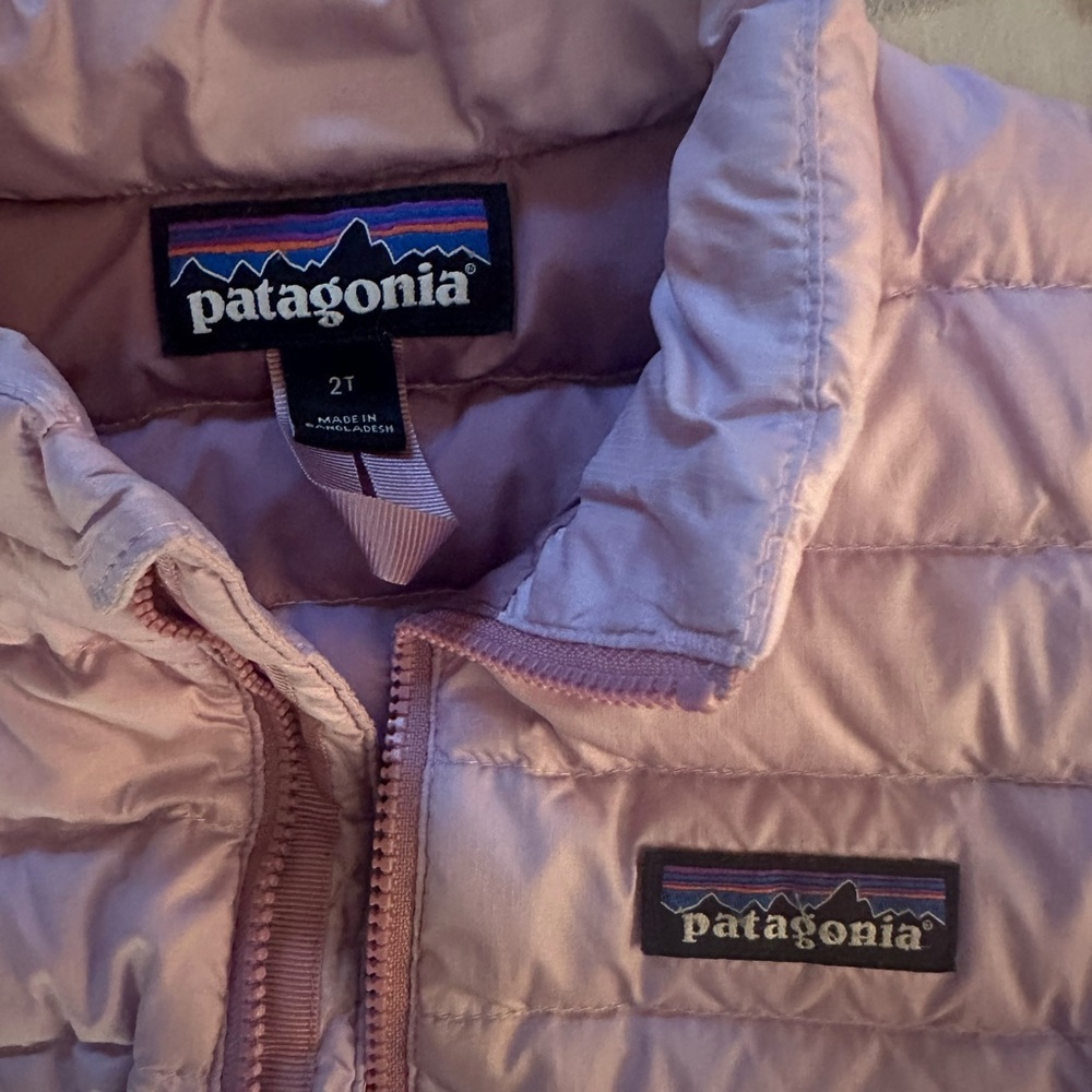 Patagonia Kids Light Pink Puffer Jacket - Picture 2 of 5